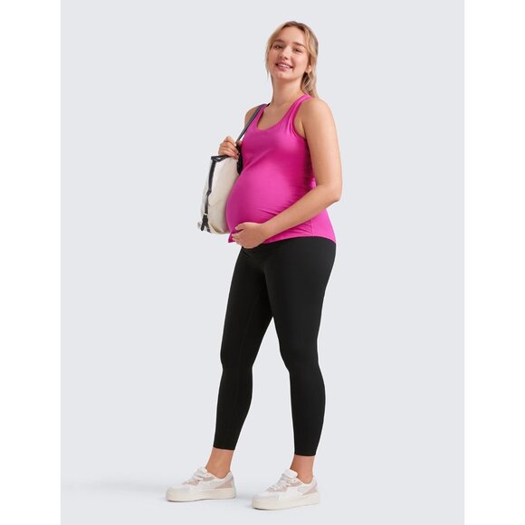 Womens Butterluxe Maternity Leggings Over The Belly 25" - Buttery Soft Workout A - Picture 3 of 8